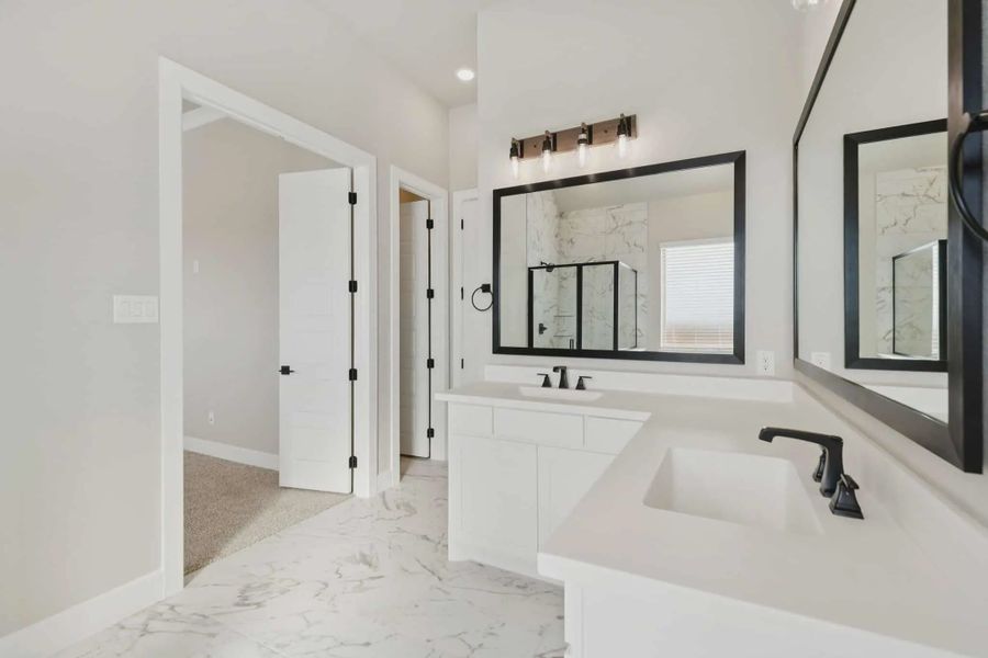 Representative furnished interior of a home built from the Windcrest by Chesmar Homes in Talia, Mesquite (Image 9).