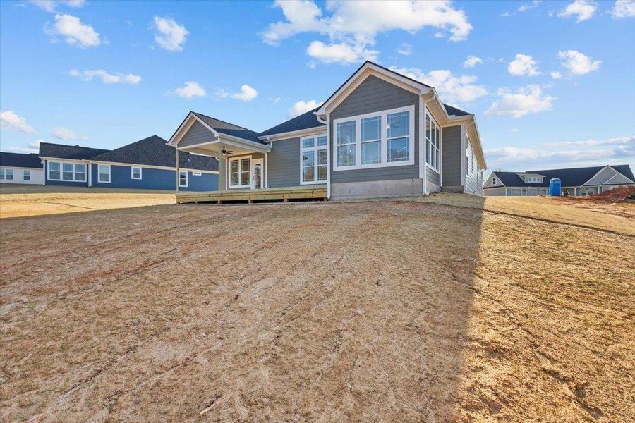 Exterior details and patio area of a home in Messer Farms, Inman (Image 3).
