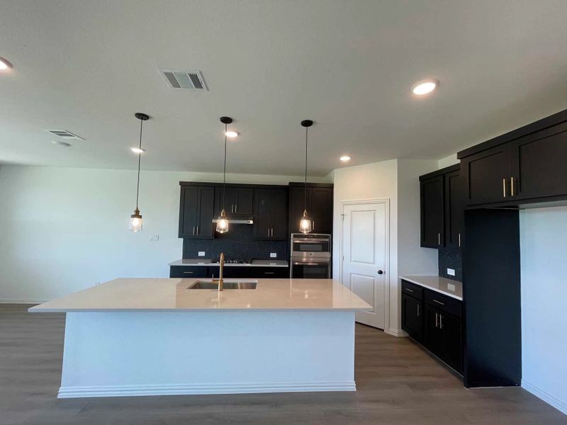 Kitchen Construction Progress featuring the Noir Collection