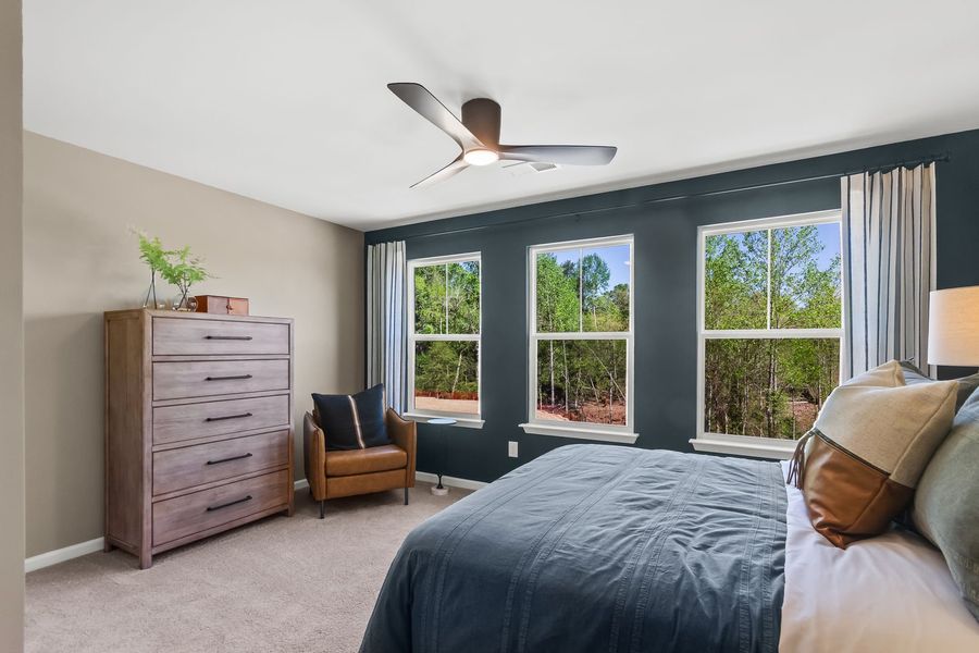 Furnished interior view inside a new home in Bridgeport Townhomes, Greenville (Image 12). Furnished interior view inside a new home in Bridgeport Townhomes, Greenville (Image 12).
