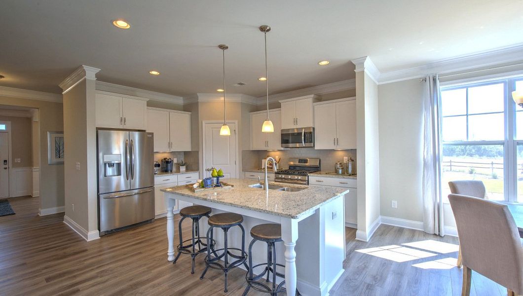 Furnished interior view inside a new home in Reserve at Tap Root Farms, Fletcher (Image 10).