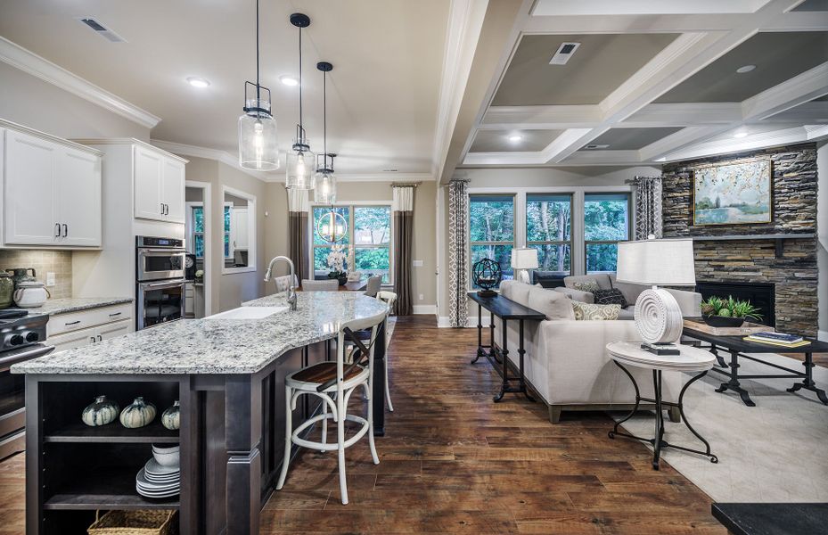 Representative furnished interior of a home built from the Worthington by Pulte Homes in The Retreat at Carolina Ridge, Harrisburg (Image 8).