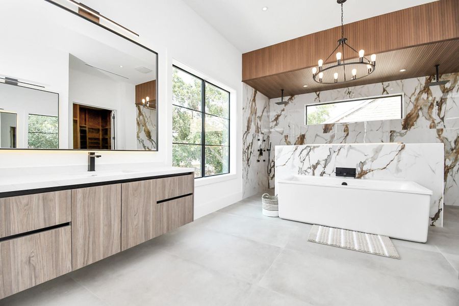 Furnished interior view inside a new home in , Houston (Image 34).