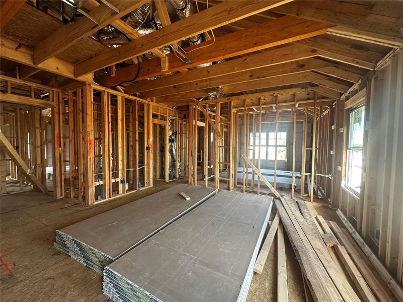 In-progress construction of a new home in Berry Creek Highlands, Georgetown, TX (Image 18).