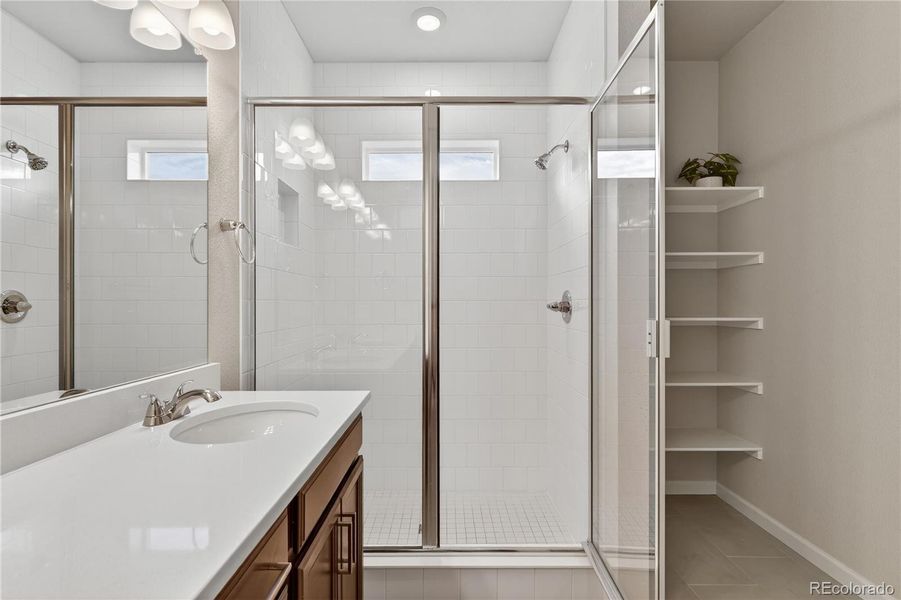Furnished interior view inside a new home in Prelude at The Aurora Highlands, Aurora (Image 37).