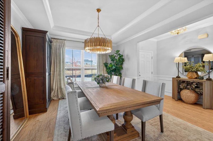 Furnished interior view inside a new home in Reunion, Flowery Branch (Image 59).