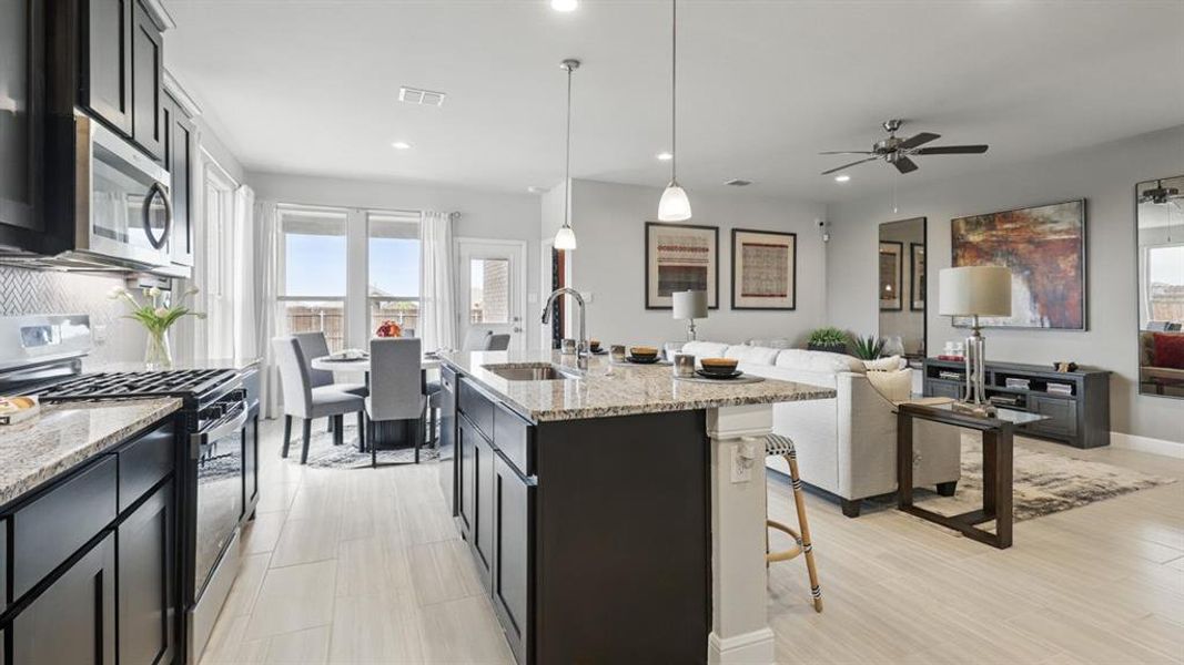 Furnished interior view inside a new home in Morningstar, Fort Worth (Image 10). Furnished interior view inside a new home in Morningstar, Fort Worth (Image 10).
