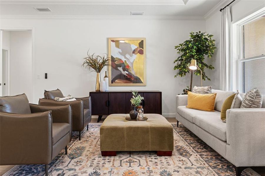 Furnished interior view inside a new home in , Citrus Springs (Image 29).