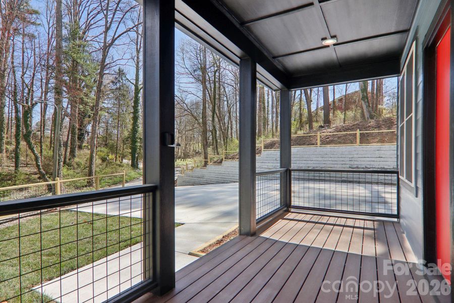 Exterior details and patio area of a home in , Hendersonville (Image 28).