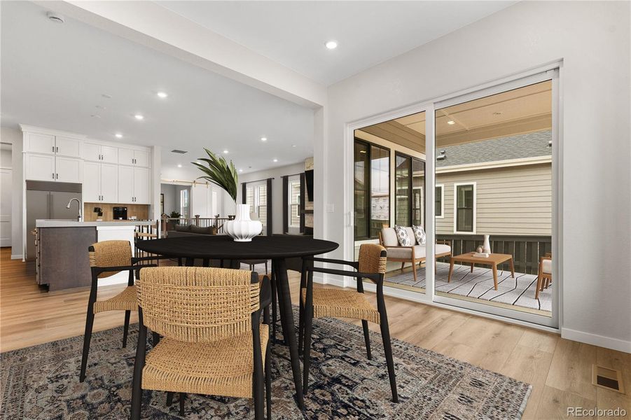 Furnished interior view inside a new home in Horizon at Solstice, Littleton (Image 11).