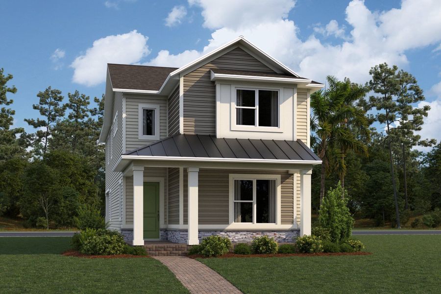 Wekiva Elevation Transitional Farmhouse Wekiva Elevation Transitional Farmhouse