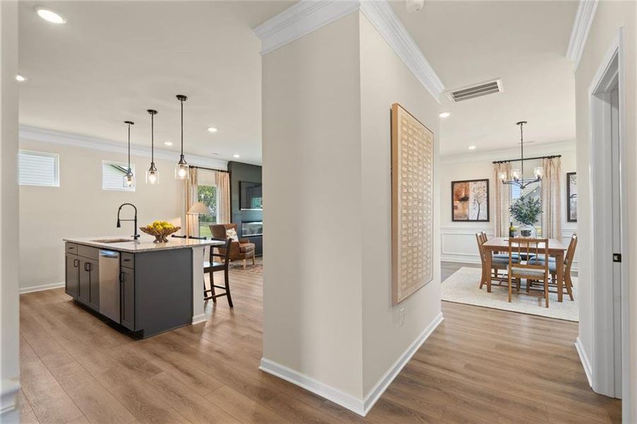 Furnished interior view inside a new home in Hillcrest Park, Ringgold (Image 27).