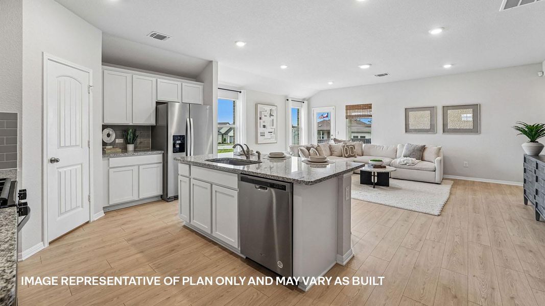 Furnished interior view inside a new home in Carillon, Manor (Image 10).