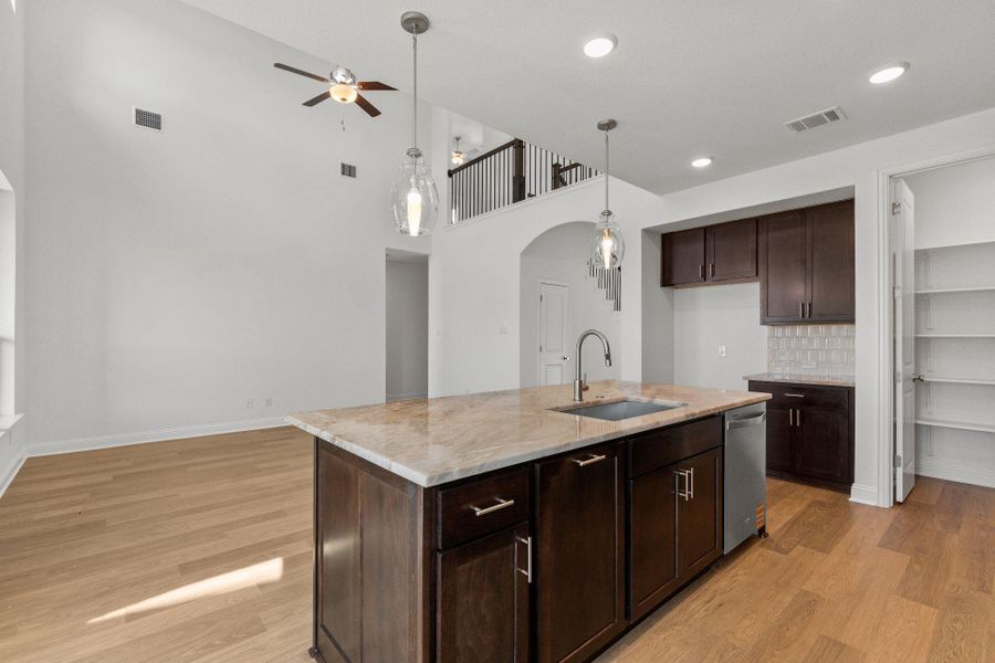 Open concept floorplan