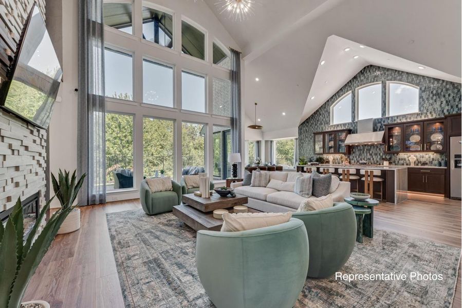 Furnished interior view inside a new home in Creekside at Elevon, Lavon (Image 5).