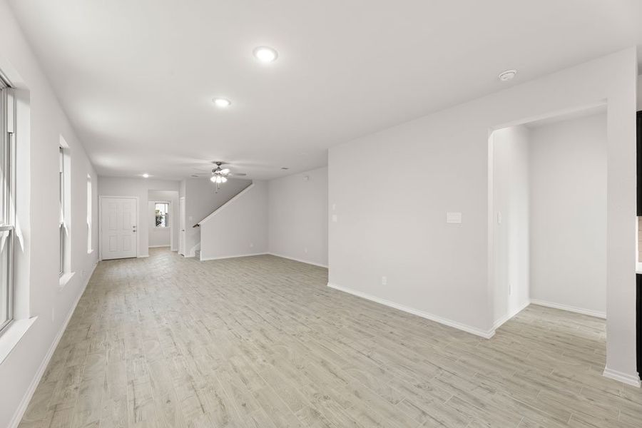 Front exterior of a new home in Keeneland, Aubrey, TX, highlighting curb appeal (Image 16).