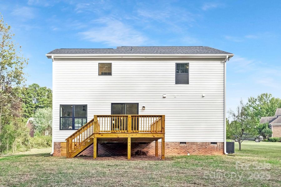Exterior details and patio area of a home in , Stanley (Image 3).
