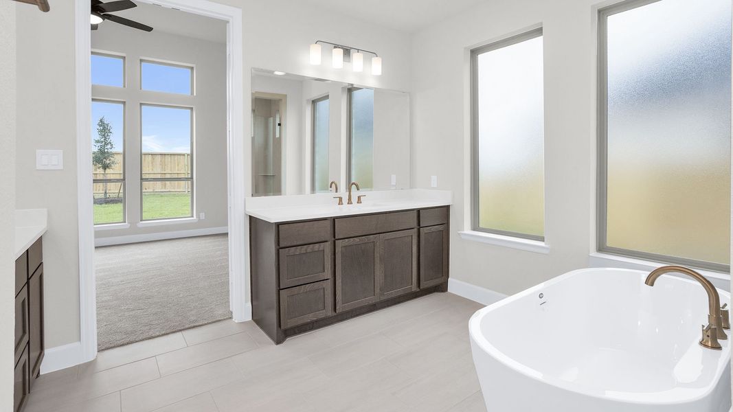 Furnished interior view inside a new home in Legacy Prairie at Katy Court, Katy (Image 5).