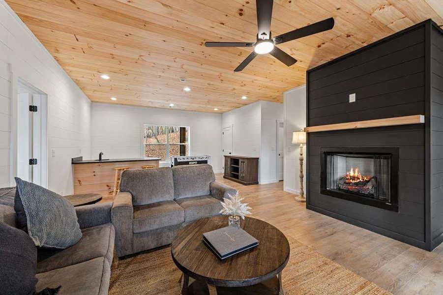 Furnished interior view inside a new home in , Morganton (Image 39).
