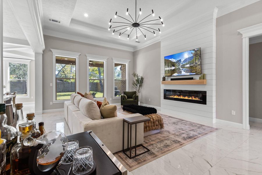 Furnished interior view inside a new home in , Beaumont (Image 6).
