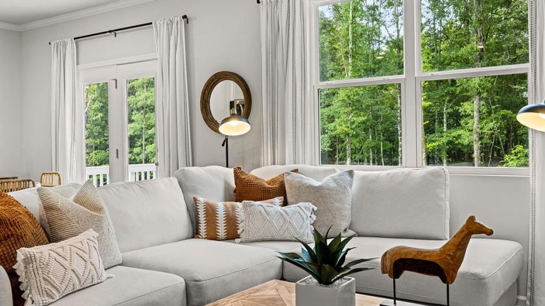 Furnished interior view inside a new home in Braselton Village, Braselton (Image 17). Furnished interior view inside a new home in Braselton Village, Braselton (Image 17).