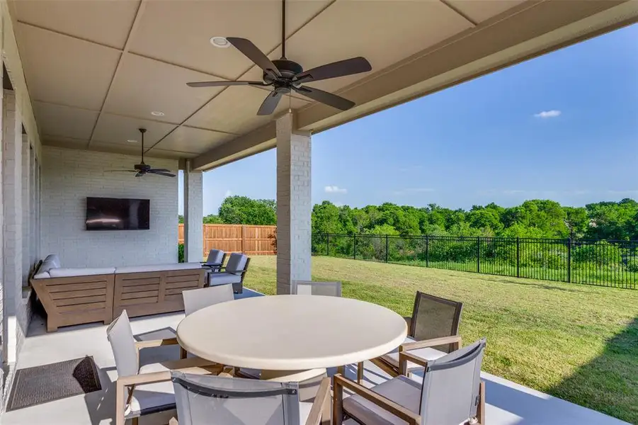 Exterior details and patio area of a home in , Fort Worth (Image 24).