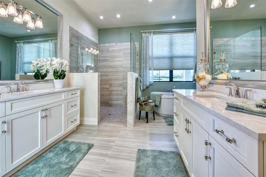 Furnished interior view inside a new home in , Palmetto (Image 15).