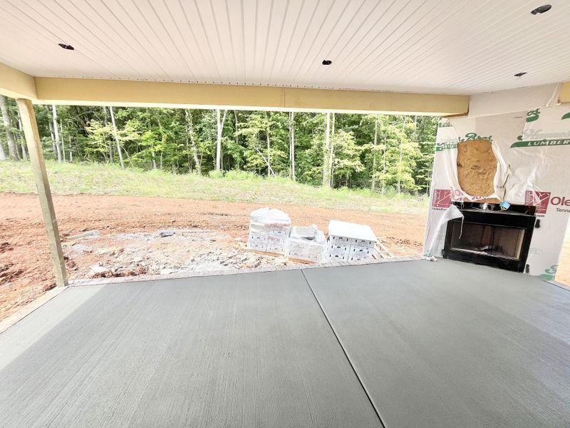 You will love watching the deer from your jumbo patio with wood burning fireplace. Too dark to see the deer? TV outlet above the fireplace will give you plenty of reasons to be outside enjoying this outdoor room.