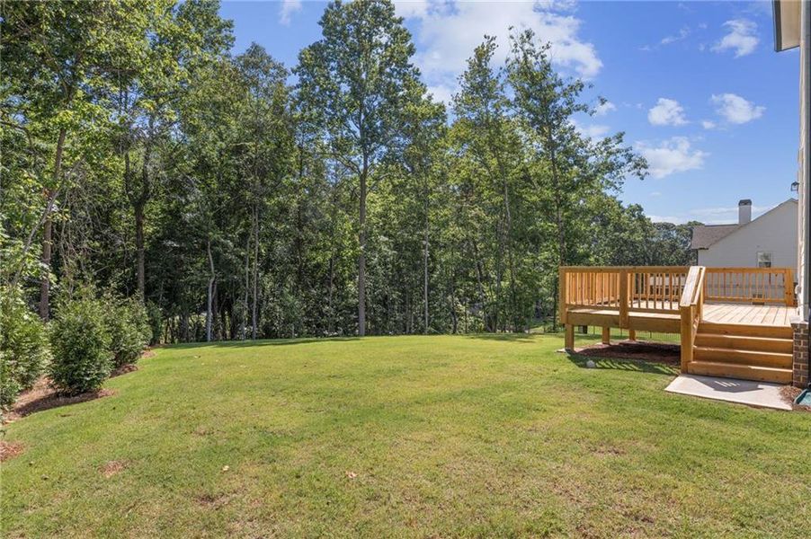 Exterior details and patio area of a home in Chattahoochee Reserve, Cumming (Image 36).