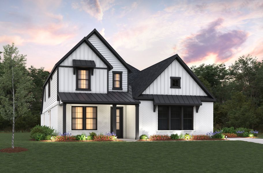 Representative exterior photo of a completed home built from the Sedona by Beazer Homes in Timber Hollow: Heritage Collection, Magnolia, TX (Image 18). Representative exterior photo of a completed home built from the Sedona by Beazer Homes in Timber Hollow: Heritage Collection, Magnolia, TX (Image 18).