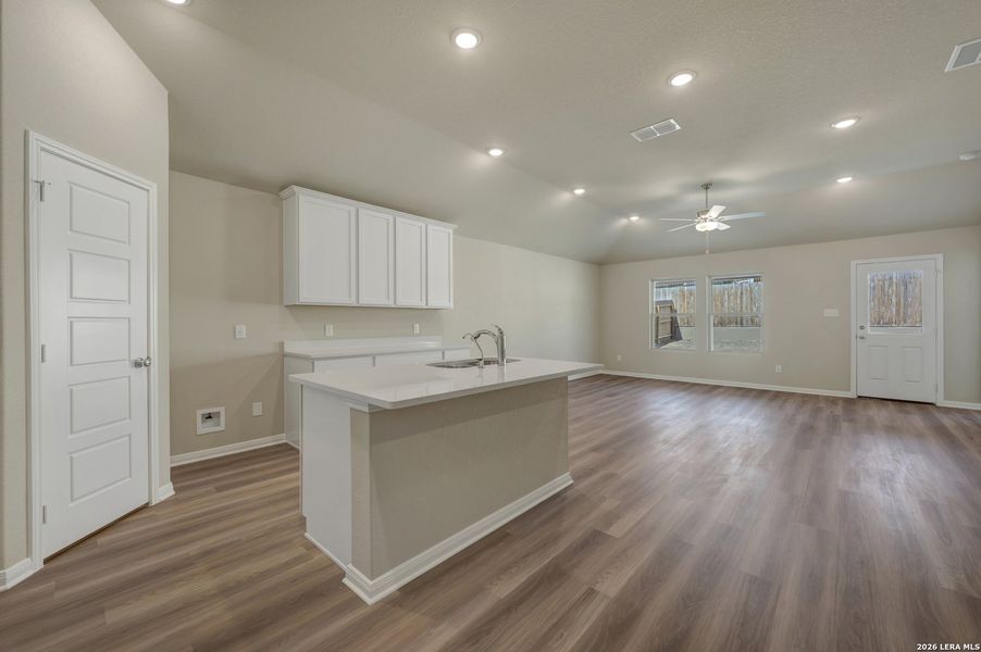 Furnished interior view inside a new home in Hunters Ranch, San Antonio (Image 8).