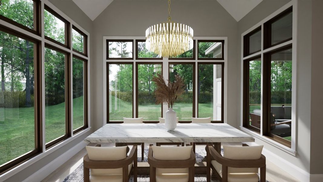 Representative furnished interior of a home built from the The Glenn by Ken Harvey Homes in Carriage Farms, Raleigh (Image 10).