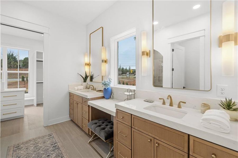 Furnished interior view inside a new home in , Johns Creek (Image 35).