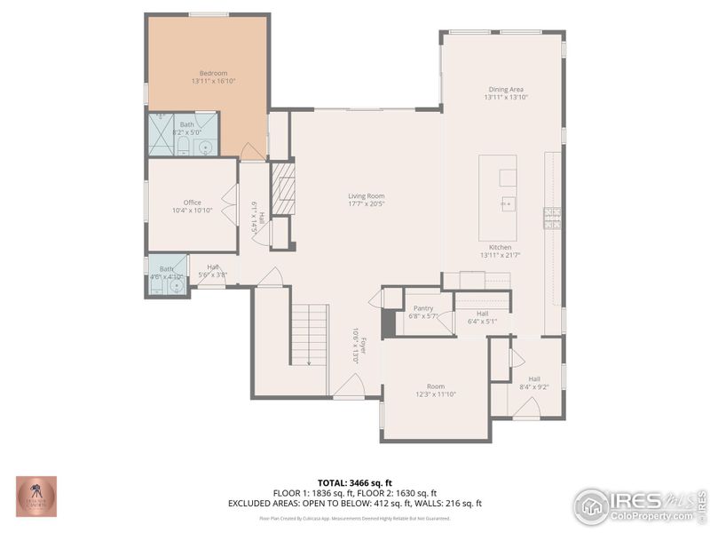 2D floor plan layout of this home in Morgan Hill, Erie, CO (Image 4).