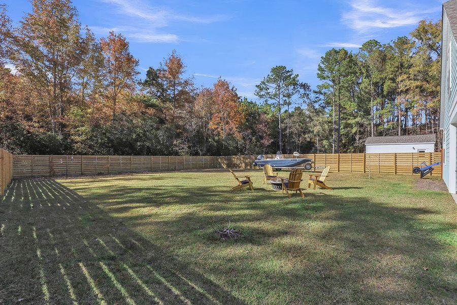 Exterior details and patio area of a home in , Yemassee (Image 4). Exterior details and patio area of a home in , Yemassee (Image 4).