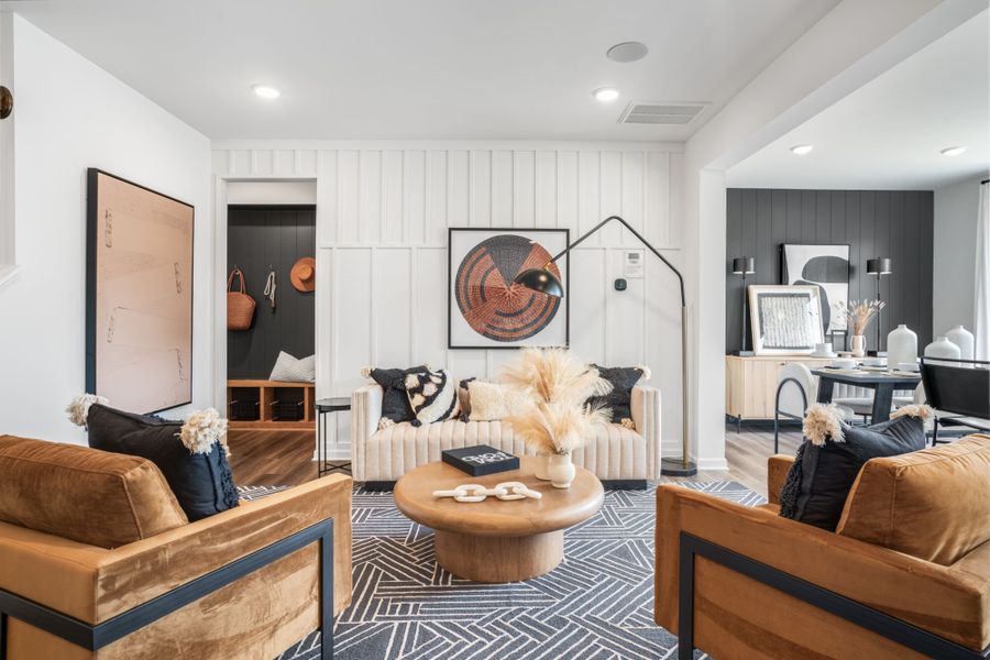 Representative furnished interior of a home built from the Claymore by Mattamy Homes in Magnolia Park Townes, Garner (Image 7).