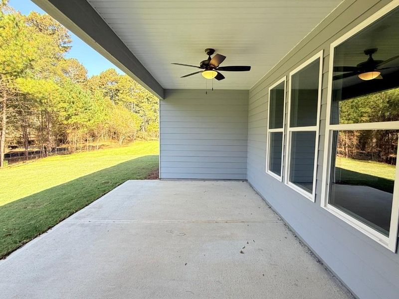 Exterior details and patio area of a home in Westlyn, Winder (Image 3).
