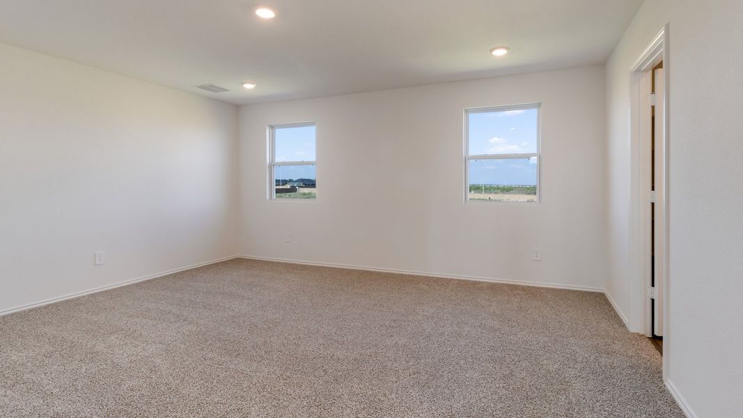 Representative unfurnished interior of a home built from the The Ivory by D.R. Horton in Marigold, Kyle (Image 11). Representative unfurnished interior of a home built from the The Ivory by D.R. Horton in Marigold, Kyle (Image 11).