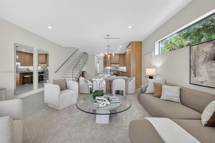 Furnished interior view inside a new home in , Fort Lauderdale (Image 10).