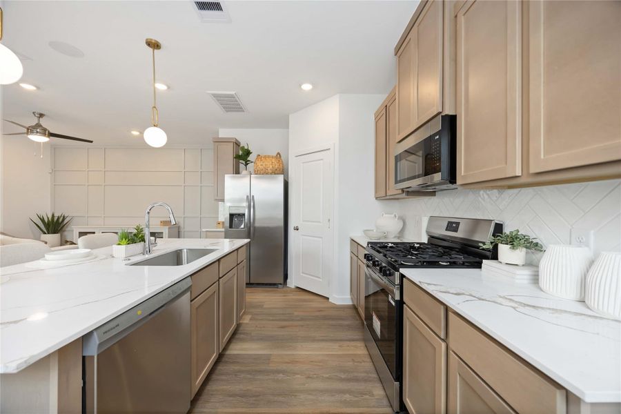 Furnished interior view inside a new home in Grand West, Houston (Image 7).