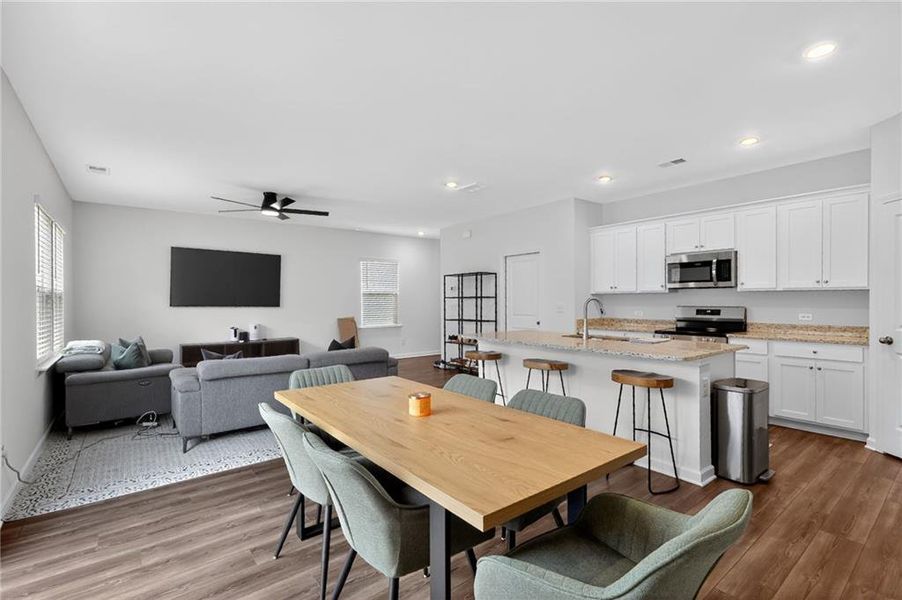 Furnished interior view inside a new home in , Union City (Image 5).