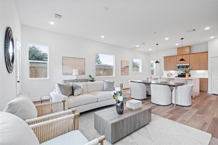 Furnished interior view inside a new home in , Houston (Image 11). Furnished interior view inside a new home in , Houston (Image 11).