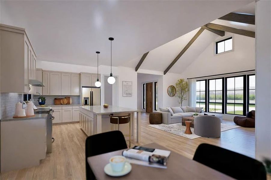 Furnished interior view inside a new home in , Cartersville (Image 4).