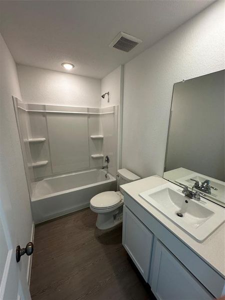 Pics are not of actual home.  They are a representative of a home of the same floor plan