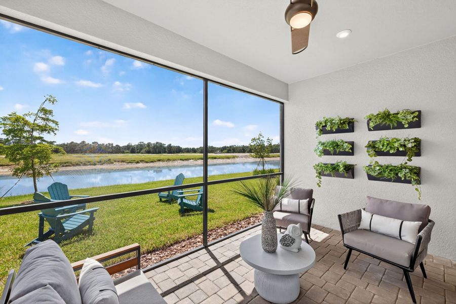 Representative furnished interior of a home built from the Brookstone by Mattamy Homes in Summerlit, Naples (Image 19).