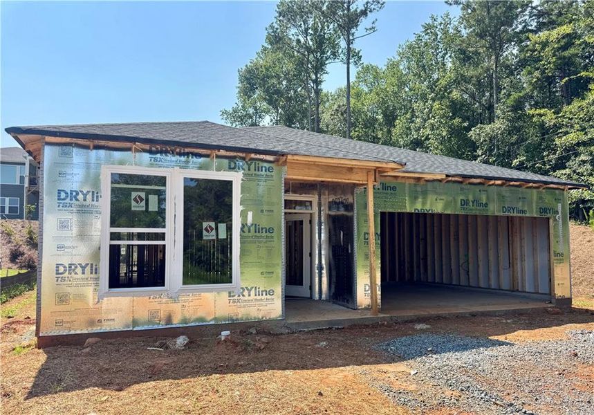 In-progress construction of a new home in Easton Park, Dallas, GA (Image 6). In-progress construction of a new home in Easton Park, Dallas, GA (Image 6).