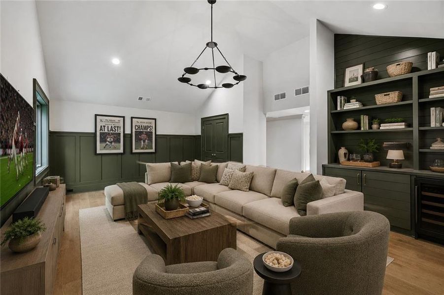 Furnished interior view inside a new home in , Atlanta (Image 17).