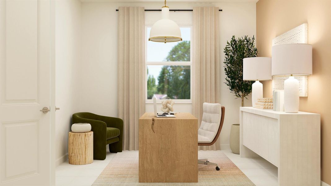 Furnished interior view inside a new home in , The Acreage (Image 10).