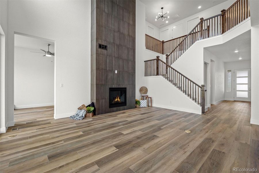 Furnished interior view inside a new home in Cloverleaf – Mountainview Collection, Monument (Image 7).