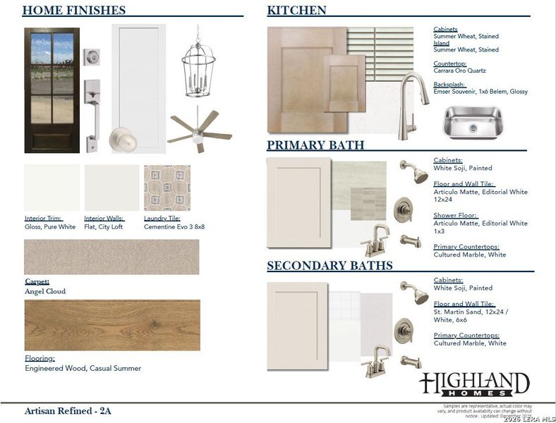 Sample of building materials used in homes in Homestead, Schertz (Image 17).